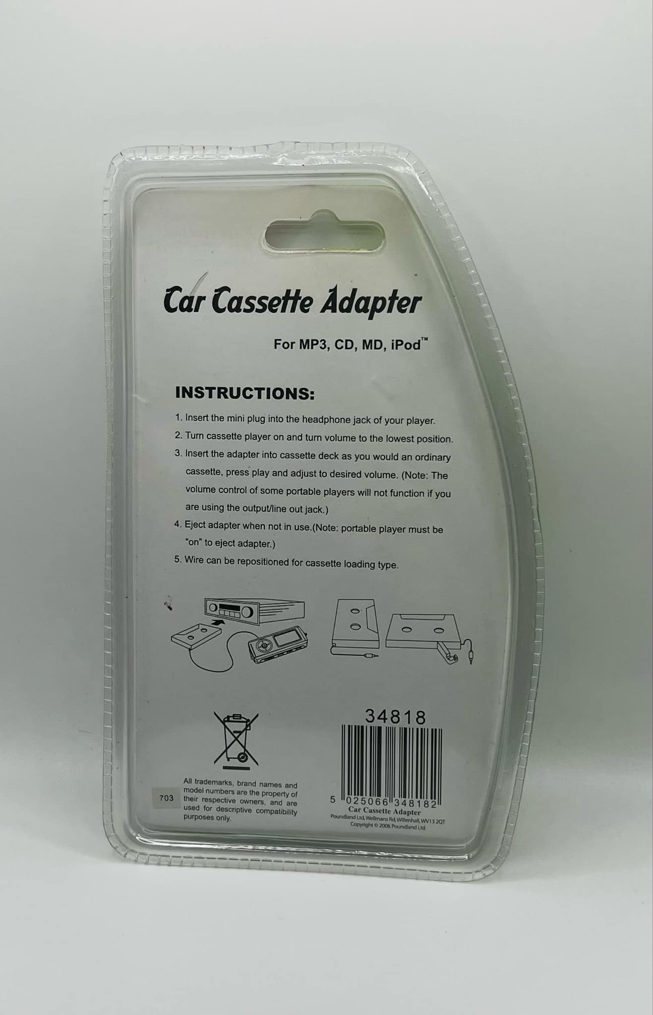 Car Cassette Adapter (NEW SEALED)
