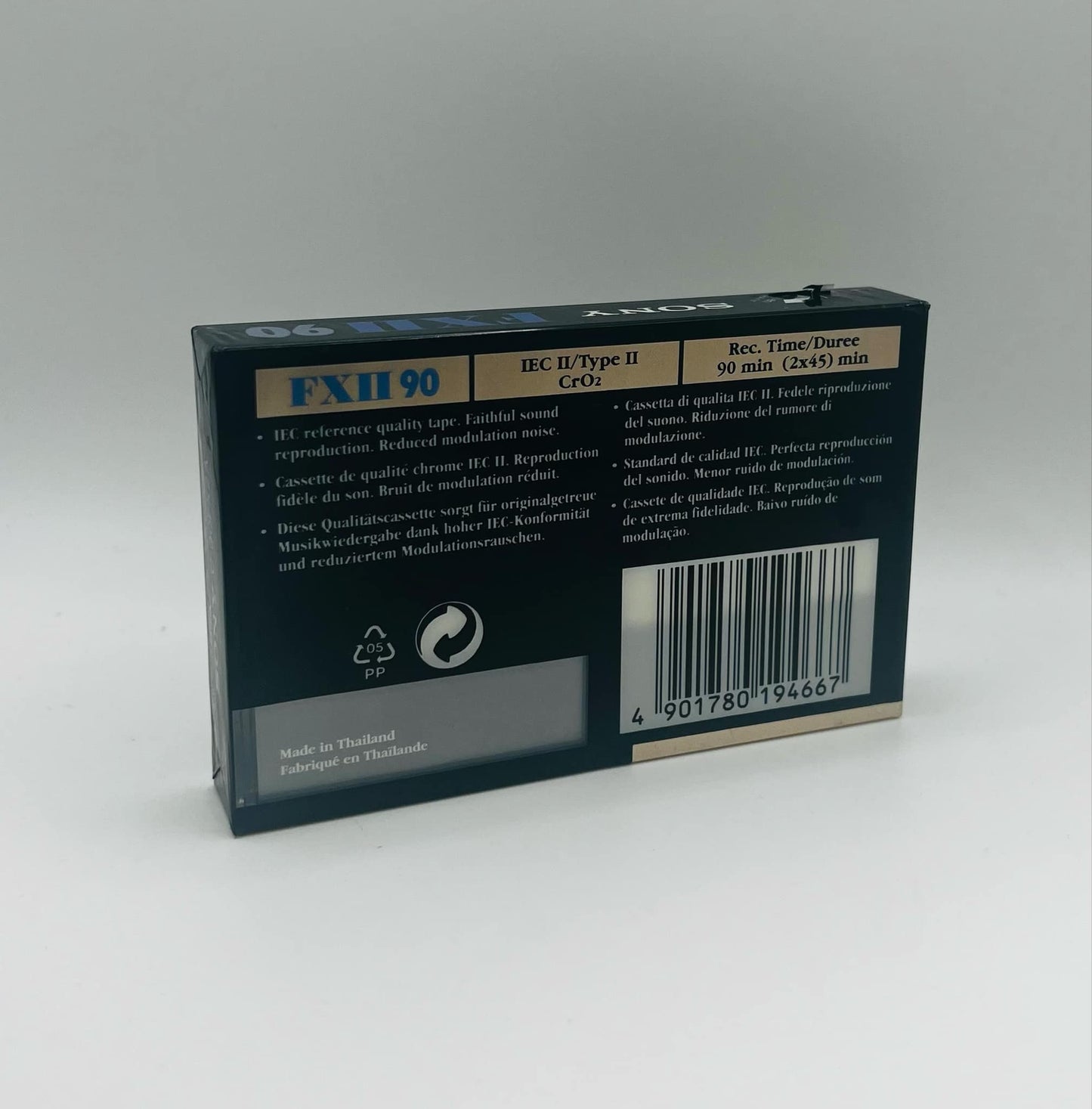 Sony FX II 90 Chrome Blank Audio Cassette (NEW SEALED)