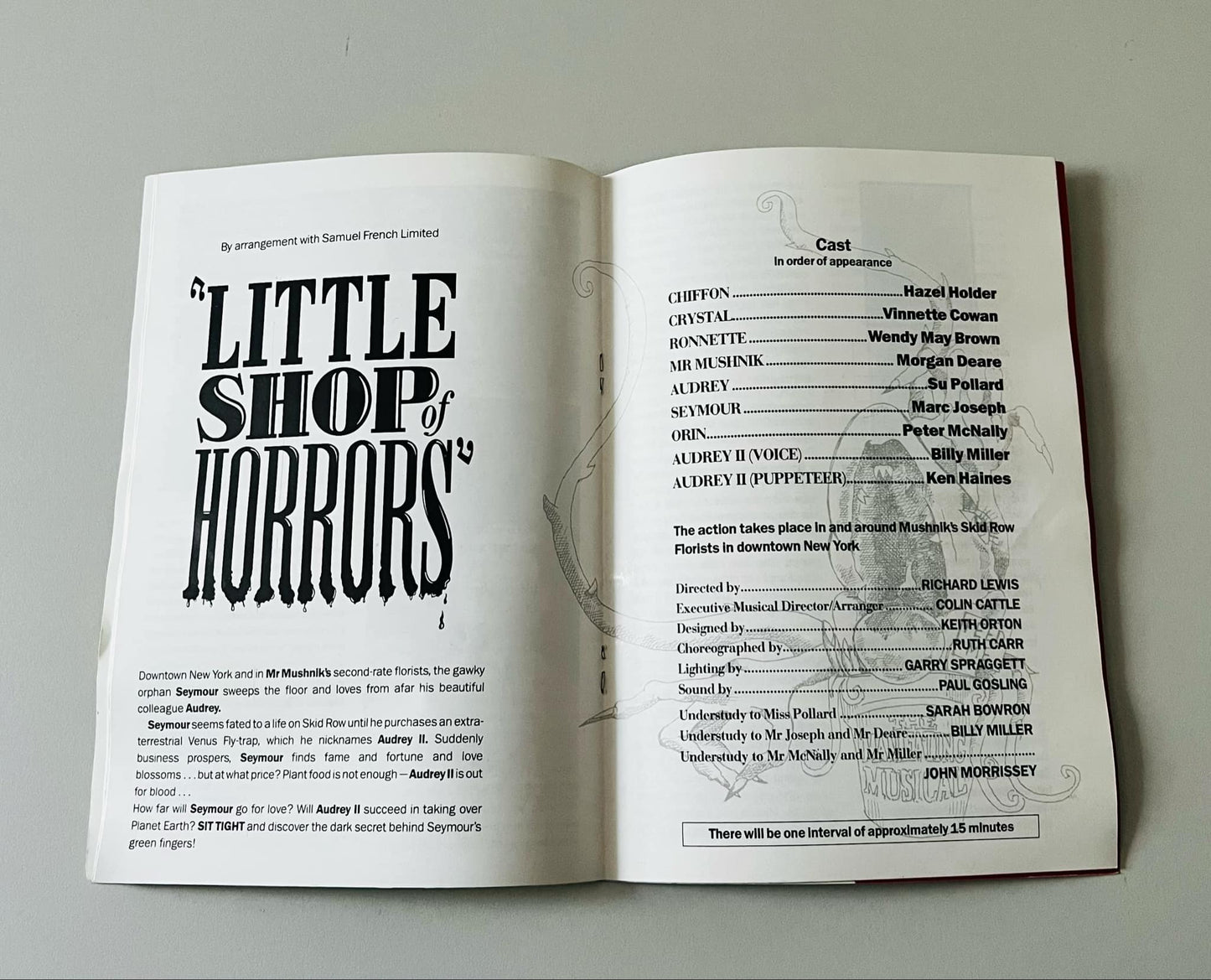Little Shop Of Horrors Theatrical Programme (1994)