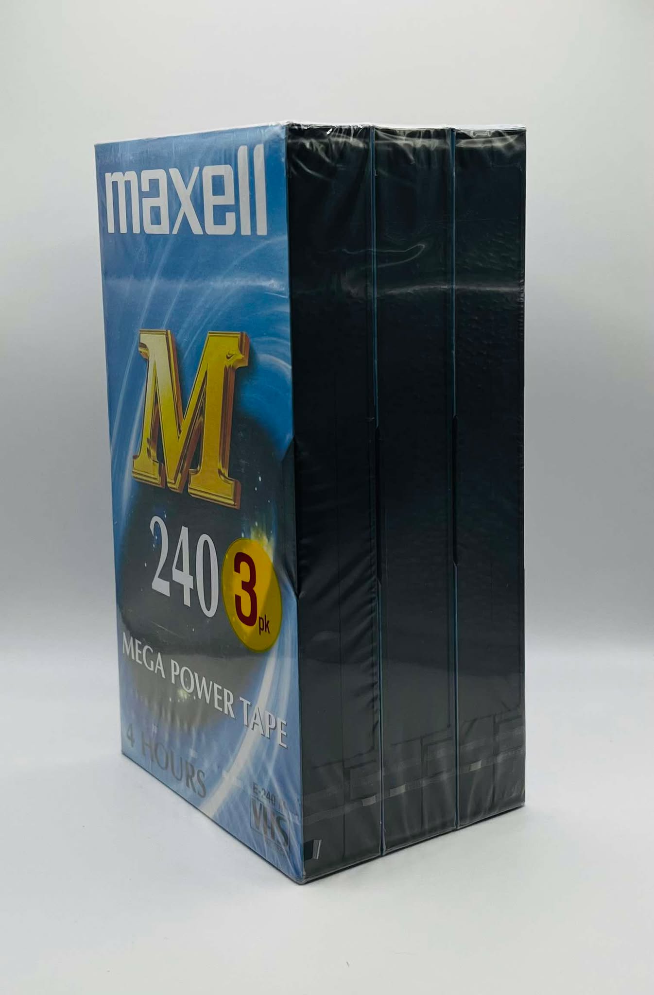 Maxell M240 Blank Video Cassettes 3 Pack (NEW SEALED)