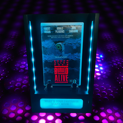Bespoke Horror Inspired VHS Video Tape LED Display Unit with Freddy/Michael