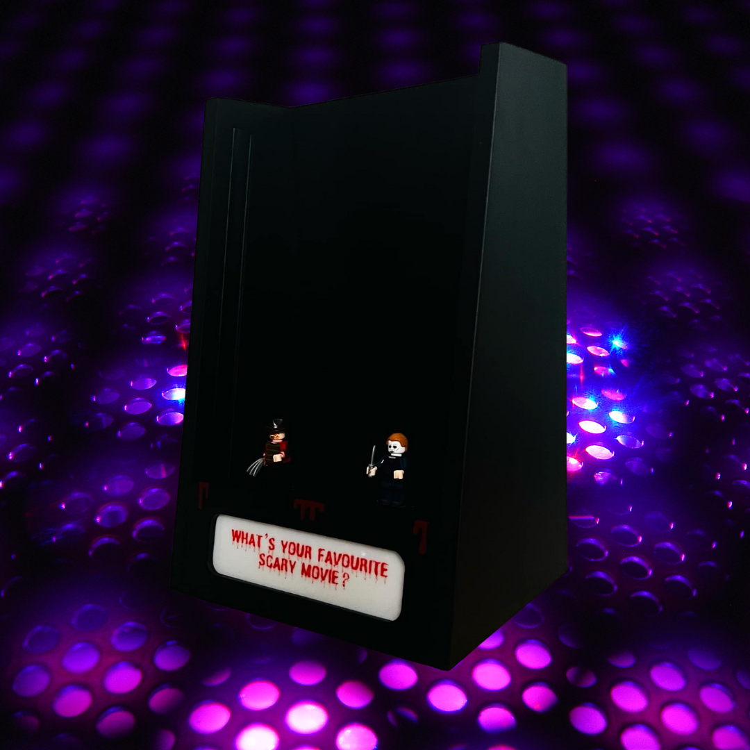 Bespoke Horror Inspired VHS Video Tape LED Display Unit with Freddy/Michael