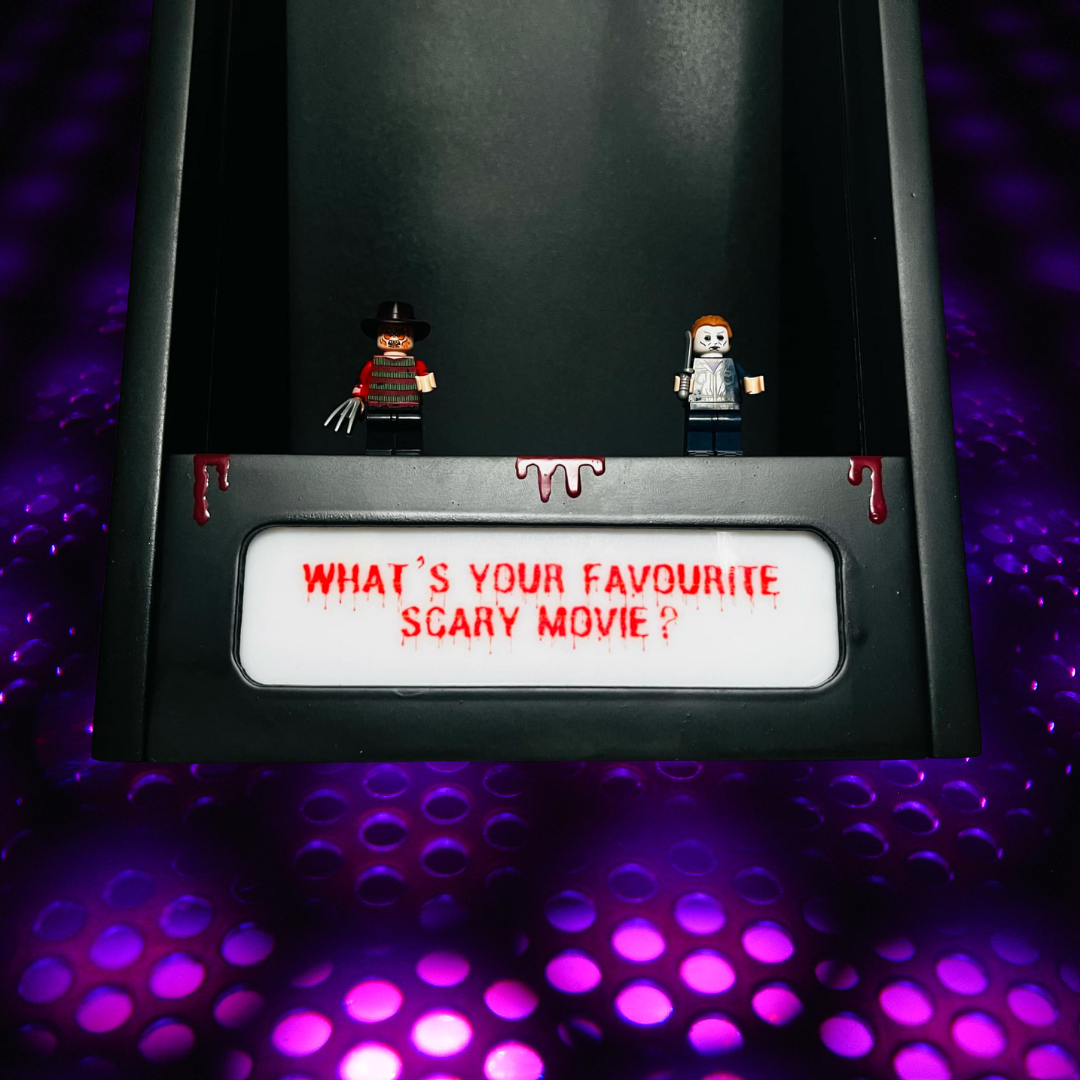 Bespoke Horror Inspired VHS Video Tape LED Display Unit with Freddy/Michael