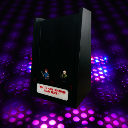 Bespoke Horror Inspired VHS Video Tape LED Display Unit with Chucky/Jason