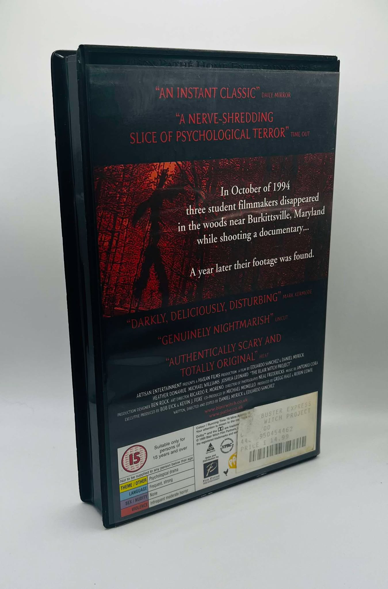 The Blair Witch Project Big Box Sleeve and Case