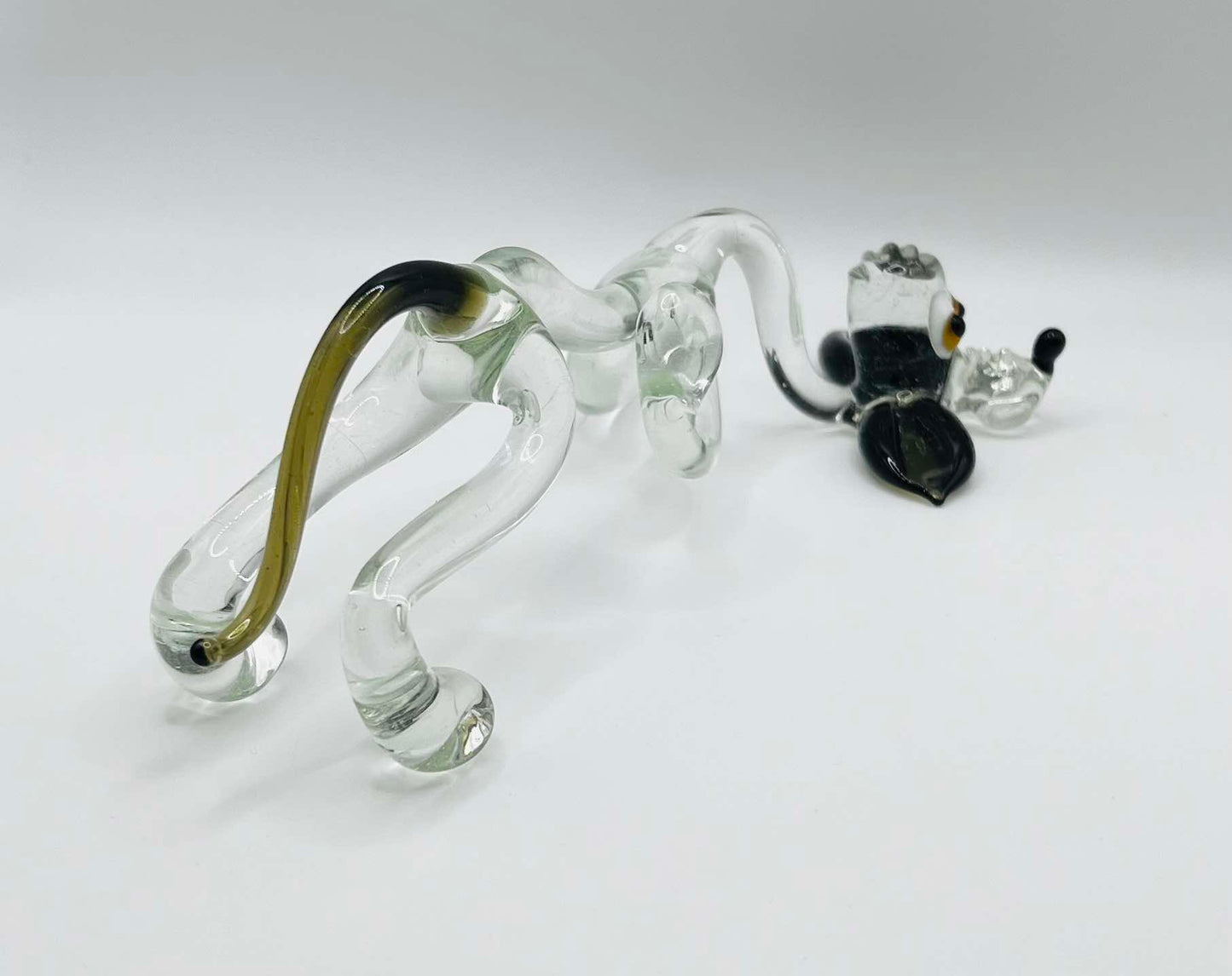 Vintage 1960s Pirelli Bloodhound Sniffer Hand-Blown Glass Dog 18cm Long