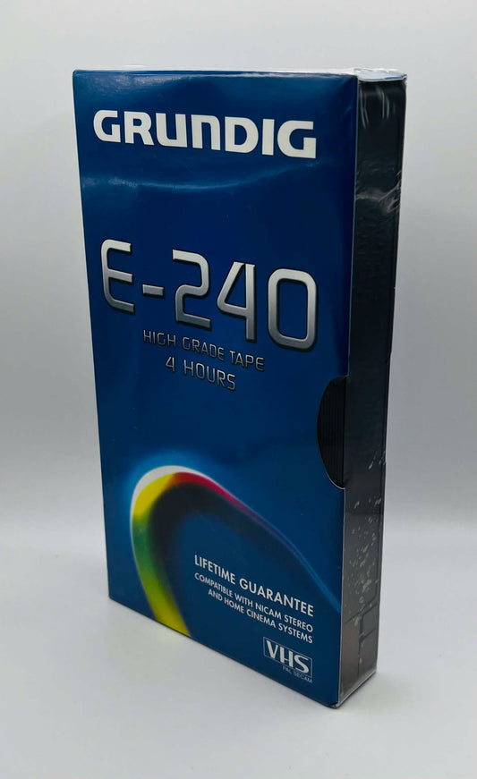 Grundig E-240 Blank Video Cassette (NEW SEALED)