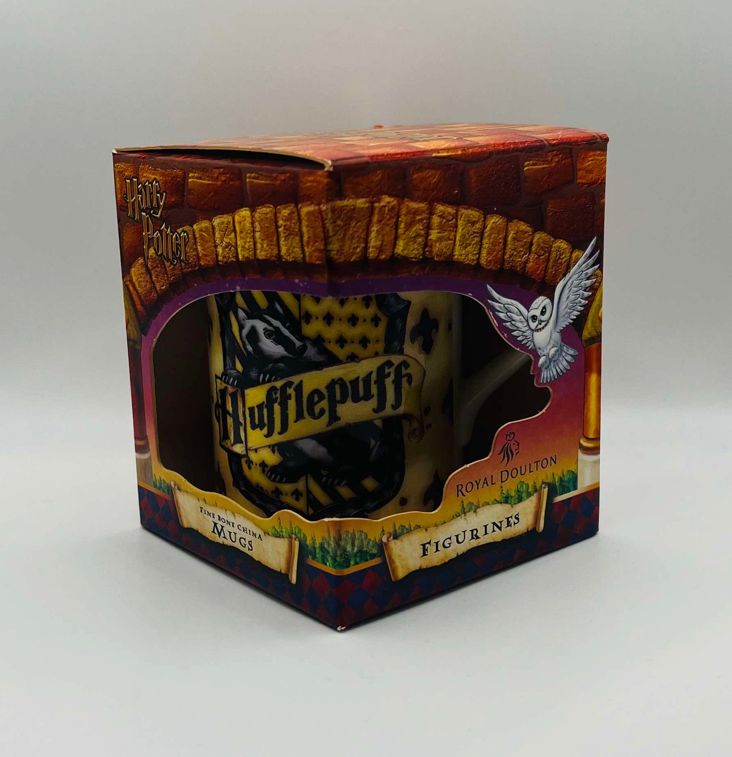 Royal Doulton HARRY POTTER Hogwarts House Mugs Set of 4 Complete In Boxes