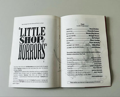 Little Shop Of Horrors Theatrical Programme (1994)