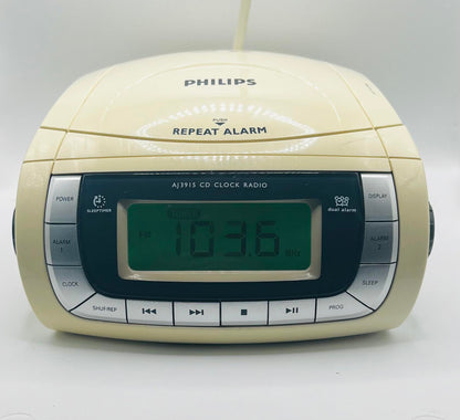 Philips AJ3915 CD Alarm Clock Radio
