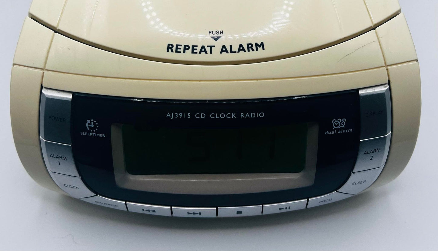 Philips AJ3915 CD Alarm Clock Radio